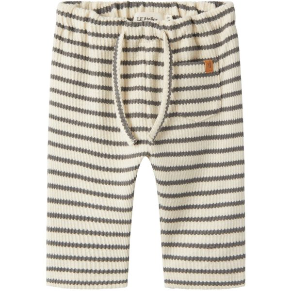 Lil'Atelier Turtledove Pewter Tadeo Bukser - Str. 68
