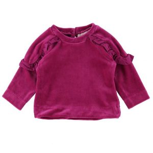 Noa Noa miniature Bluse - Velour - Fuchsia