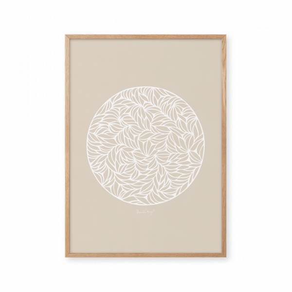 Peléton Papercut 05 Beige 50x70 Plakat