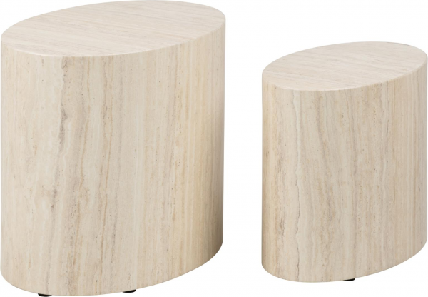 Selira, Sofabord, Travertin (H: 40 x B: 33 x D: 48)