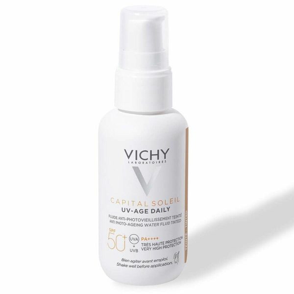 Solbeskyttelse med farve Vichy UV-Age Daily SPF50+ Light (40 ml)