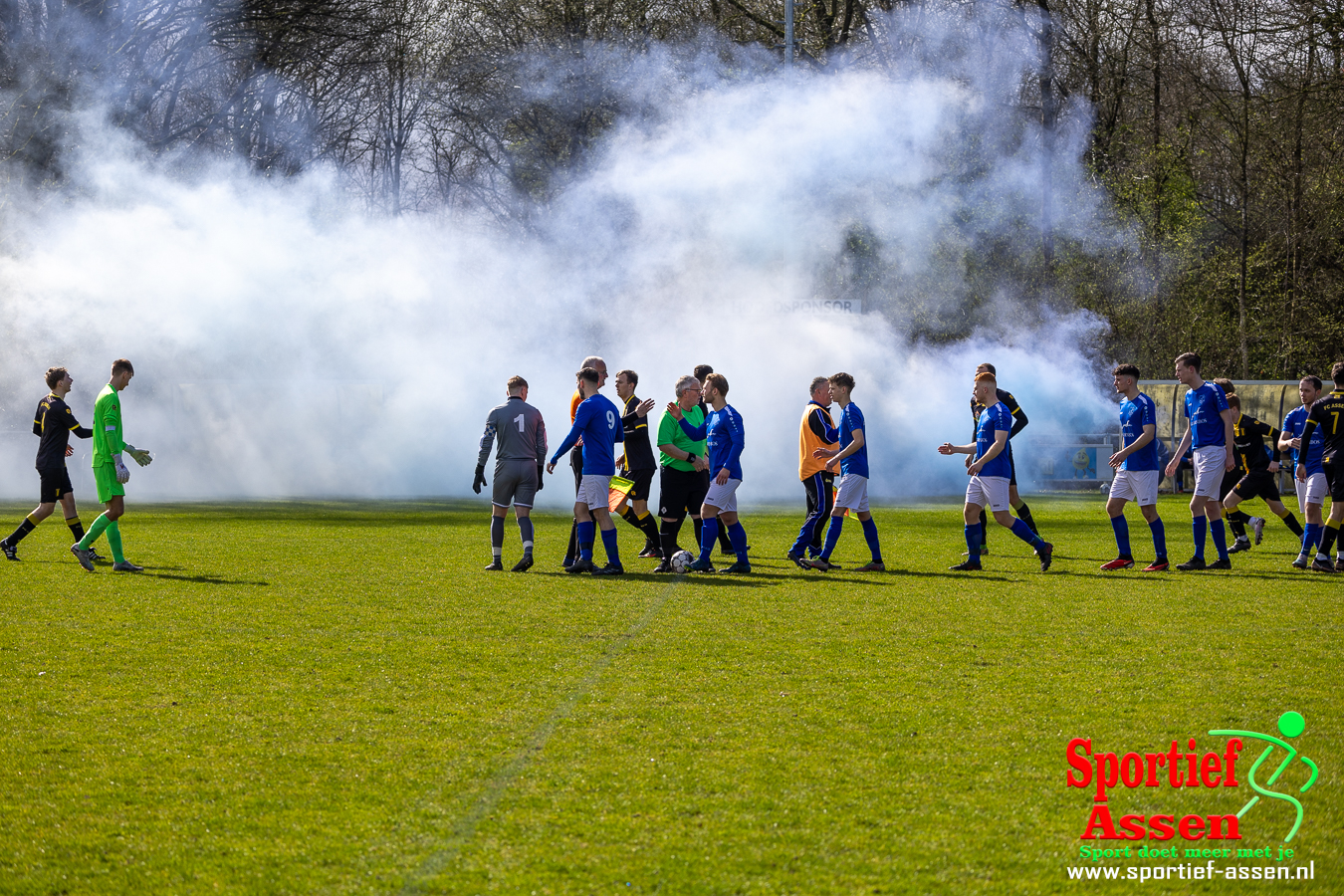 VV LEO 1 vs FC Assen 1 23 maart 2024 - © Gino Wiemann