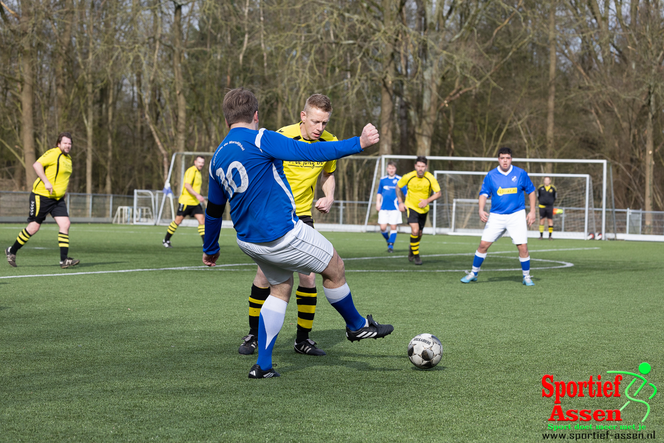 VV LEO 5 vs Weerdinge 3 3 maart 2024 - © Gino Wiemann