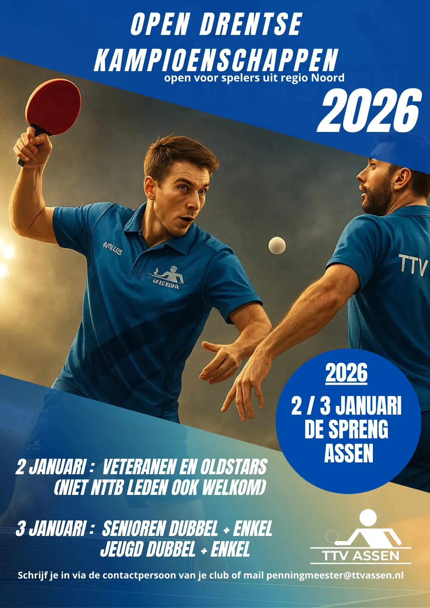 AANKONDIGING – Open Drentse Kampioenschappen 2026