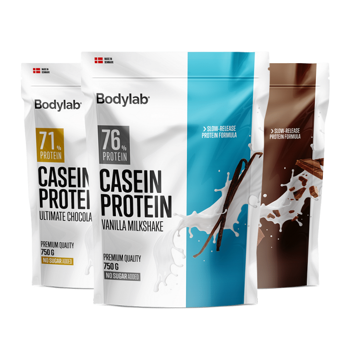 casein protein 750g pouch 3stk p