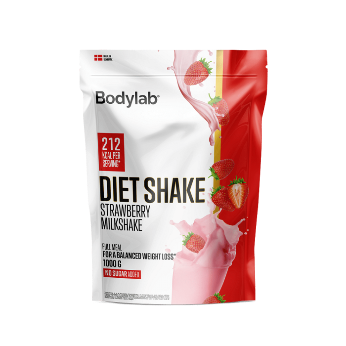 diet shake strawberry 1000g pouch p