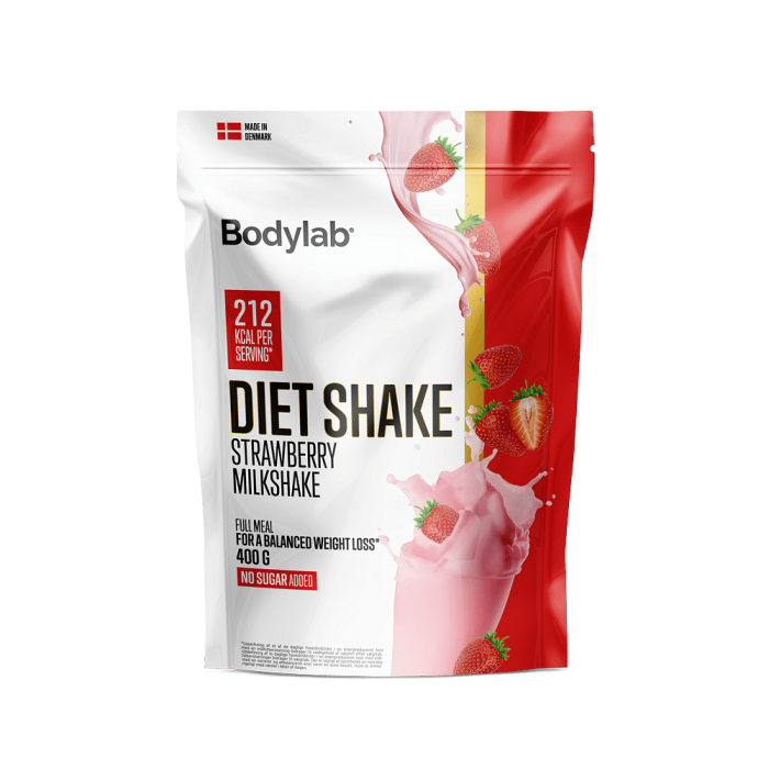 diet shake strawberry 400g pouch p