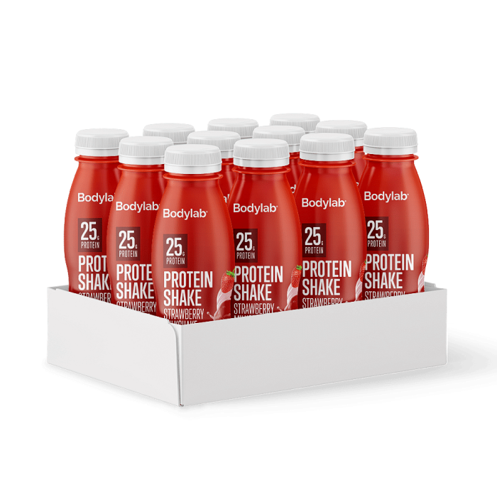 protein shake 12x330ml strawberry milkshake p