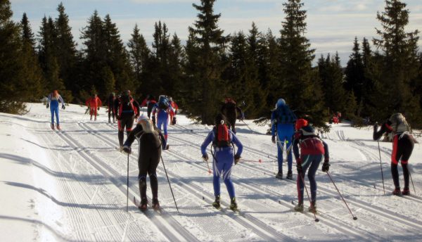 Det er mye staking i HalvBirken, som selvsagt har påbud om sekk på minimum 3,5 kg.