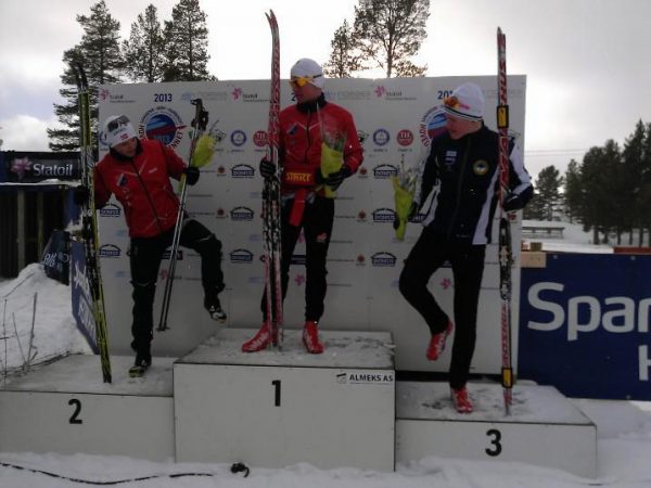 Herman Martens Meyer har veldig lyst til å gå opp på det øverste trinnet sammen med Ivar Ryttervold, og burde vel også ha stått der. Peter Stakston på bronse. Foto: Laila Ryttervold