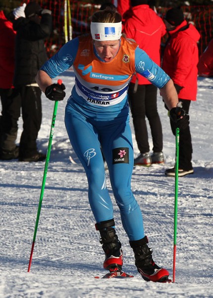 Silje Øyre Slind har hatt sitt gjennombrudd denne sesongen. Her under NM.  Foto: Bjørn Hytjanstorp