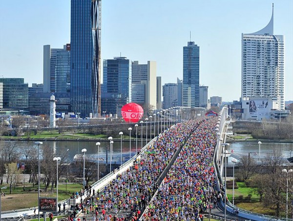 Wien Marathon er en folkefest og Østerrikes største idrettsarrangement. Foto: Fra arrangørens hjemmeside