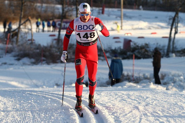 NM-vinner fra sprinten i fjor, Pål Golberg, leverte også svært lovende takter med 4.plass på 15 km klassisk. (Foto: Bjørn Hytjanstorp)