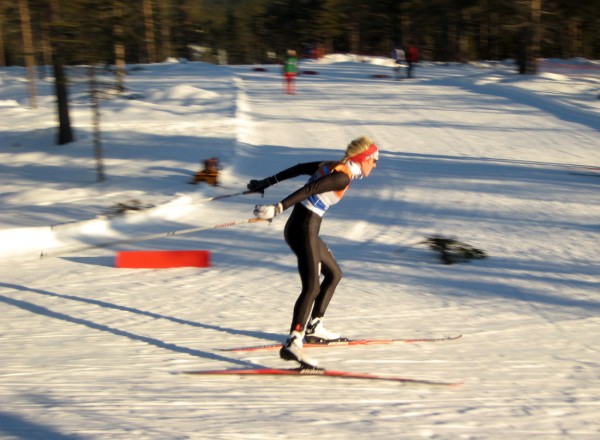 SØLV: Dagens overraskelse var det Kathrine Harsem fra Varden Il som stod for.  Her fra fjorårets NM på Gåsbu (Foto: Frode Monsen / Sportsmanden)