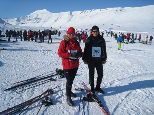 Turid Malmo Knutsen og Bodil Klakegg klar til start.