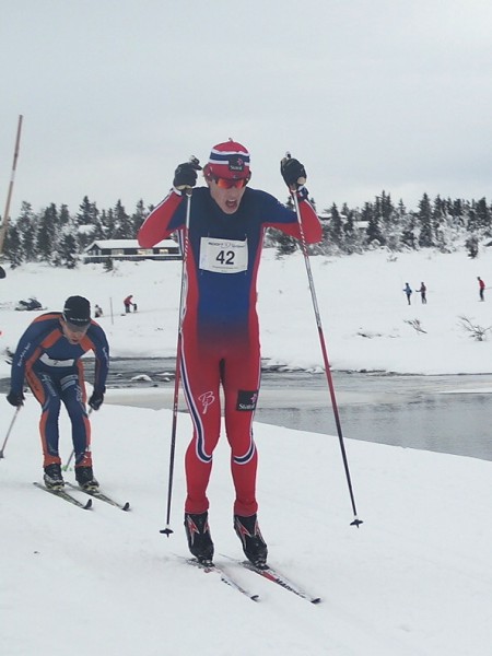 Mattis Stenshagen i Romjulsrennet på Sjusjøen forrige helg, der han ble nummer 8. Foto: Frode Monsen, Sportsmanden