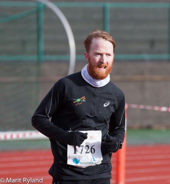 Stein Henrik Oalussen igjen, inn til en ny pallplass i Maratonkarusellen på helmaraton.
