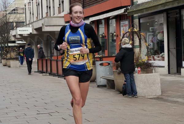 Kjersti Lerkerød - også hun fra Bøler IF - var nest raskeste kvinne på halvmaraton. (Foto: Frode Monsen / Sportsmanden) 