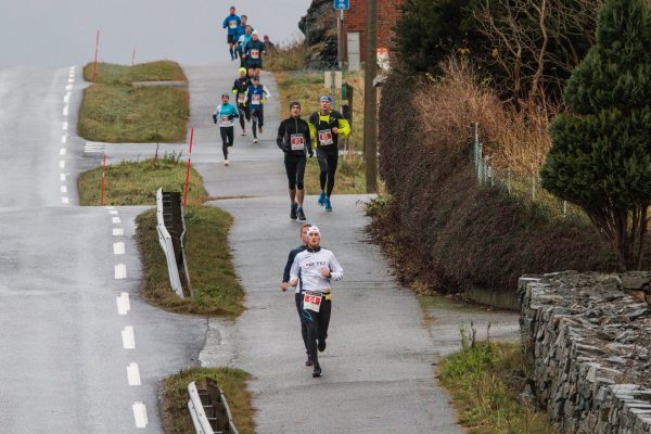 Småkuert løype preger Karmøy Maraton. (Foto: Kjell Bua) 