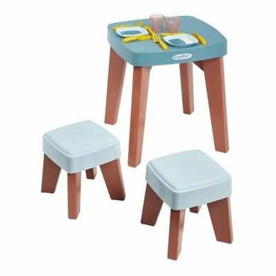 Tafel met 2 stoelen Ecoiffier Plastic Multicolour (13 Onderdelen)
