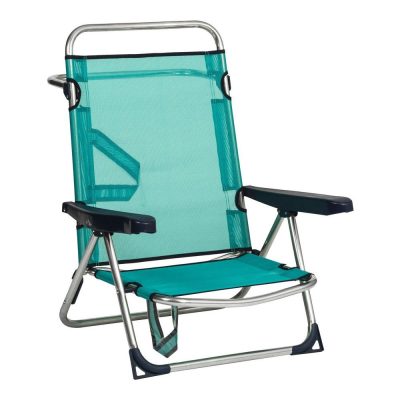 Strandstoel Alco Aluminium Voor meerdere posities Opvouwbaar Groen 62 x 82 x 65 cm (62 x 82 x 65 cm)