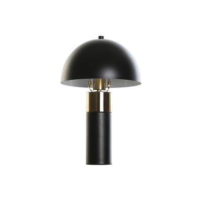 Bureaulamp DKD Home Decor Zwart Gouden Metaal 220 V 50 W 24 x 24 x 37 cm