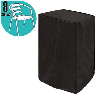 Beschermhoes Voor stoelen Zwart PVC 66 x 66 x 170 cm