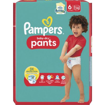 Pampers Baby-Dry Pants Maat 6, 20 Luierbroekjes, 15kg+