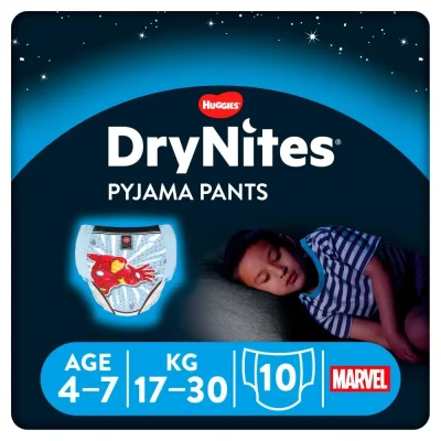 DryNites Absorberende Nachtbroekjes Boys – 4 tot 7 Jaar