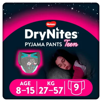 DryNites Absorberende Nachtbroekjes Meisjes – 8 tot 15 Jaar