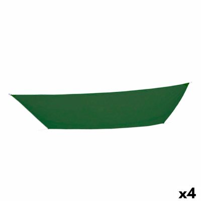 Zonnetent Aktive Driehoekig 300 x 0,5 x 400 cm Polyester Groen (4 Stuks)