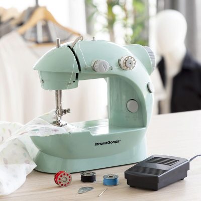Mini draagbare naaimachine met LED, draadsnijder en accessoires Sewny InnovaGoods