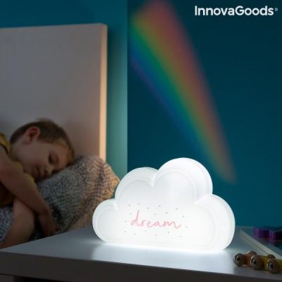 Lamp met regenboogprojector en stickers Claibow