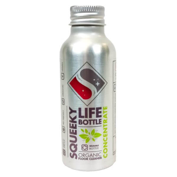 Squeeky Life Organic natural plastic free floor cleaner bundle aluminium concentrate refill. These are for the squeeky life bottles and bundle