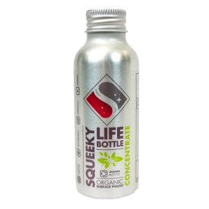 Squeeky Life Organic natural plastic free surface cleaner bundle aluminium concentrate refill. These are for the squeeky life bottles and bundle