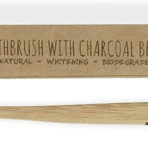 Bamboo Toothbrush with Charcoal Fibre Bristles