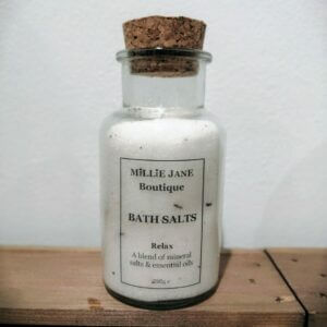 Millie Jane Boutique 250g plastic free Relax bath salts