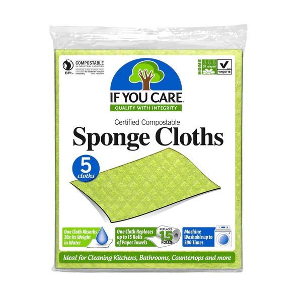 Packet of 5 sponge cloths