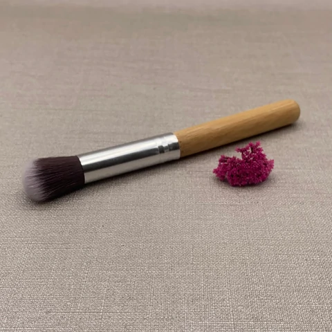Make-up brush with bamboo handle