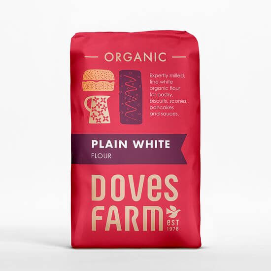 Organic plain white flour