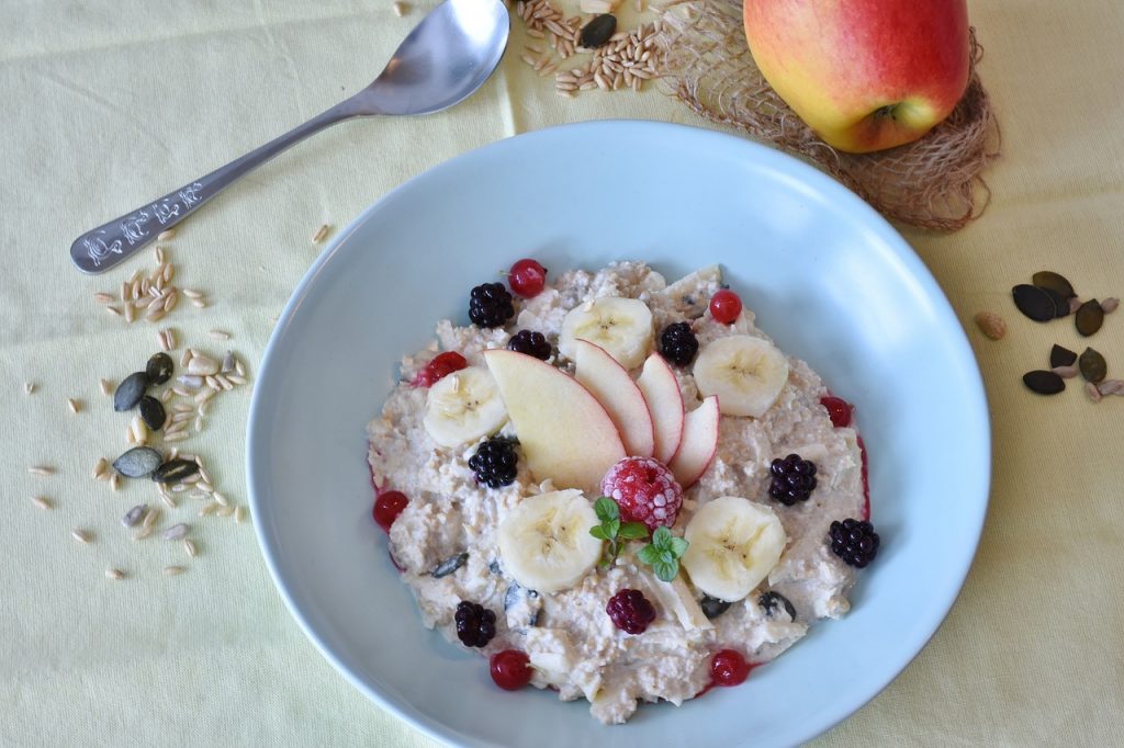 Porridge with Berries and Honey on Squirrel Lettings