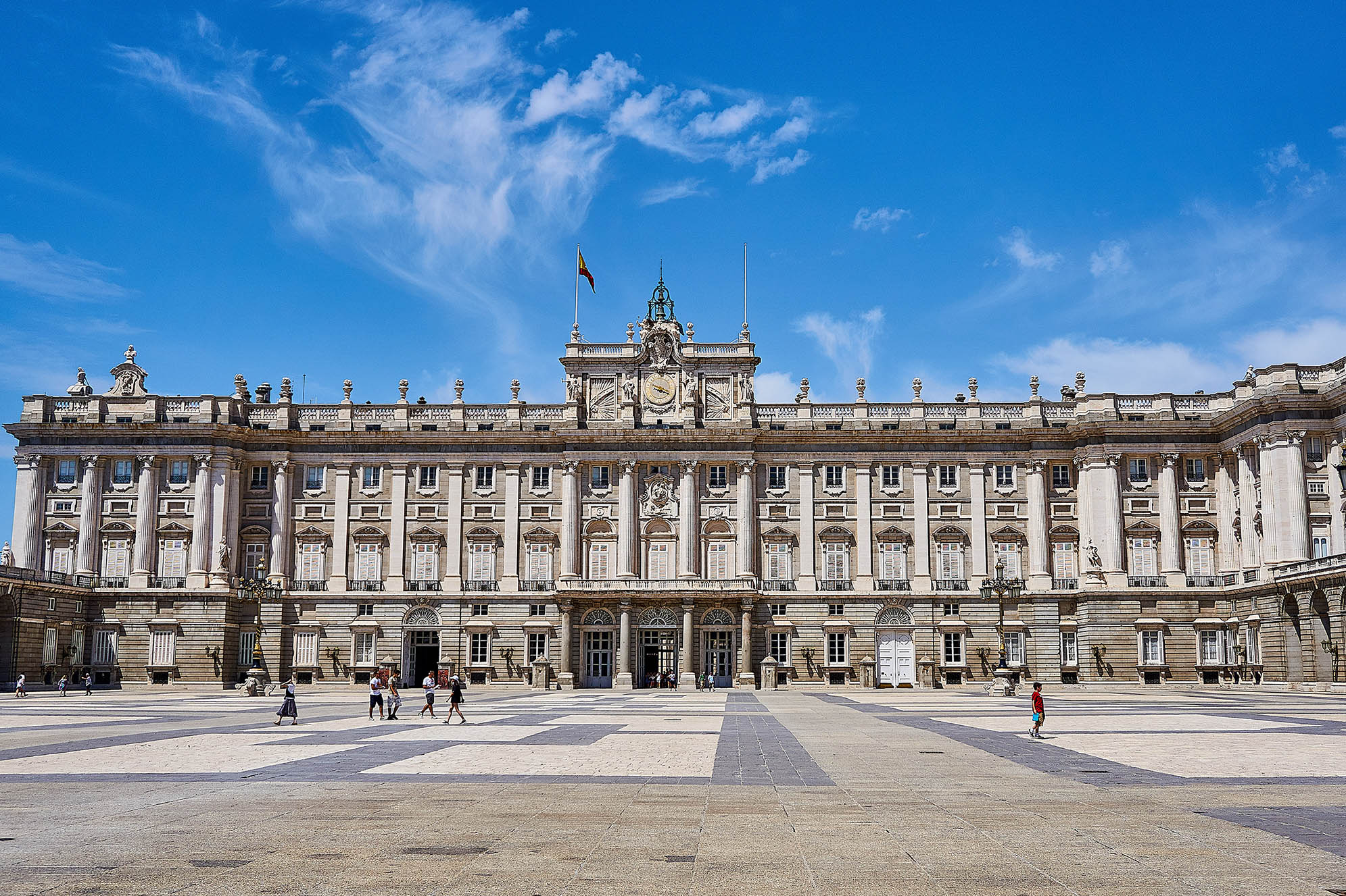 Palacio Real i Madrid. Huvudstäder.