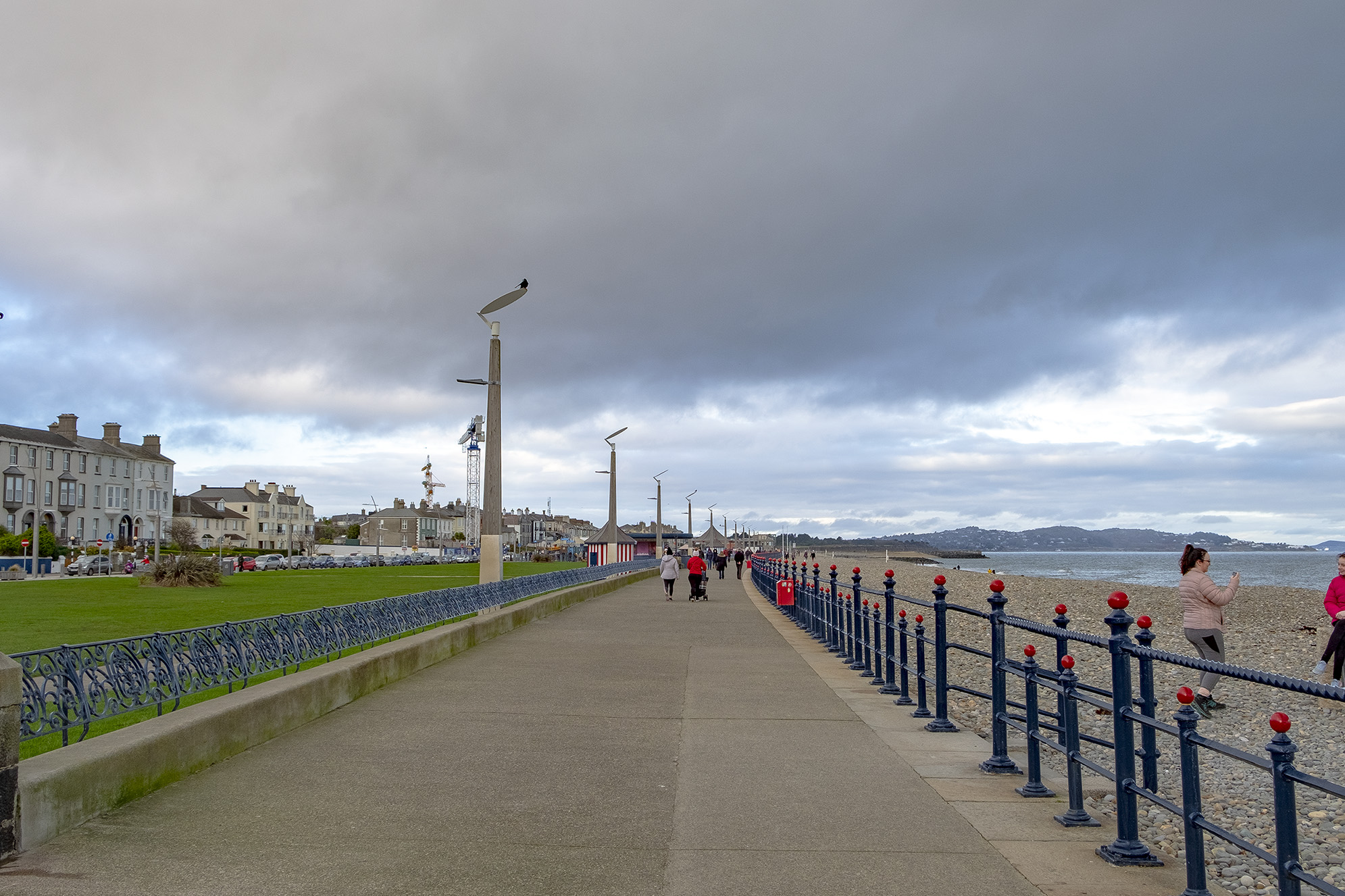 Strandpromenaden i Bray.