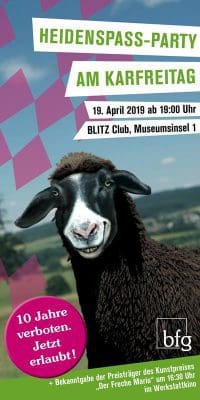 Heidenspass Party am Karfreitag als Protest gegen Tanzverbot