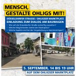 Neugestaltung der Fußgängerzone: Bewohnerbeteiligung am 5. September