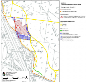 Karte Rückbau des Weges Ohligser Heide (Quelle: Stadt Solingen)