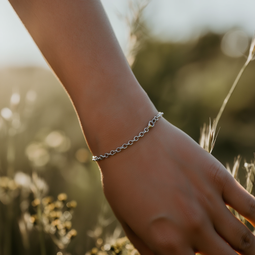 Armband Ringkedja 6 mm