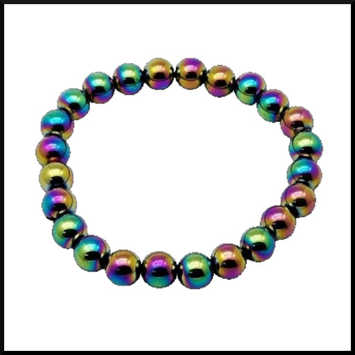 Armband Färgglad Hematit Kulor