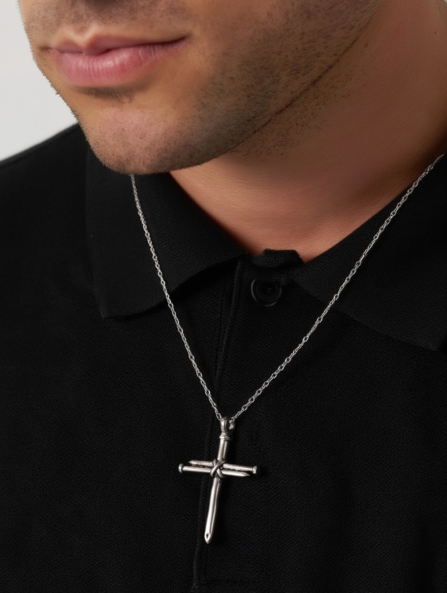 Halsband Kors Spikar