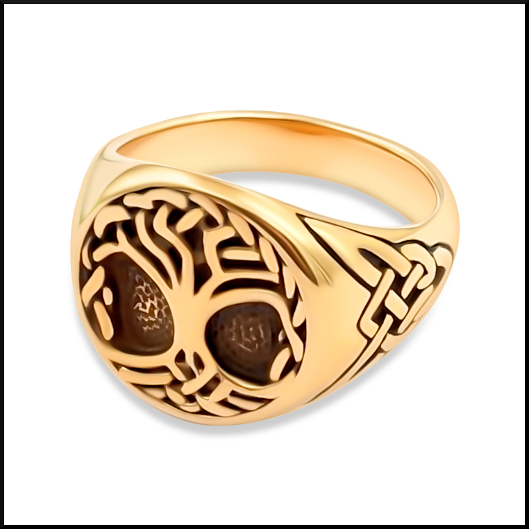Ring Livets Träd Guld
